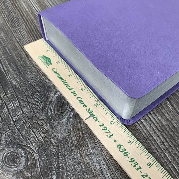 KJV Holy Bible GIANT PRINT Red Letter Purple Leathersoft Thomas Nelson - Picture 5 of 14